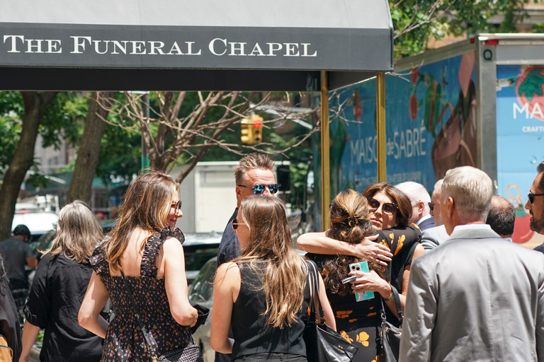 Immediately after Anne Burrell’s funeral, her family descended into Immediately after Anne Burrell’s funeral, her family descended into