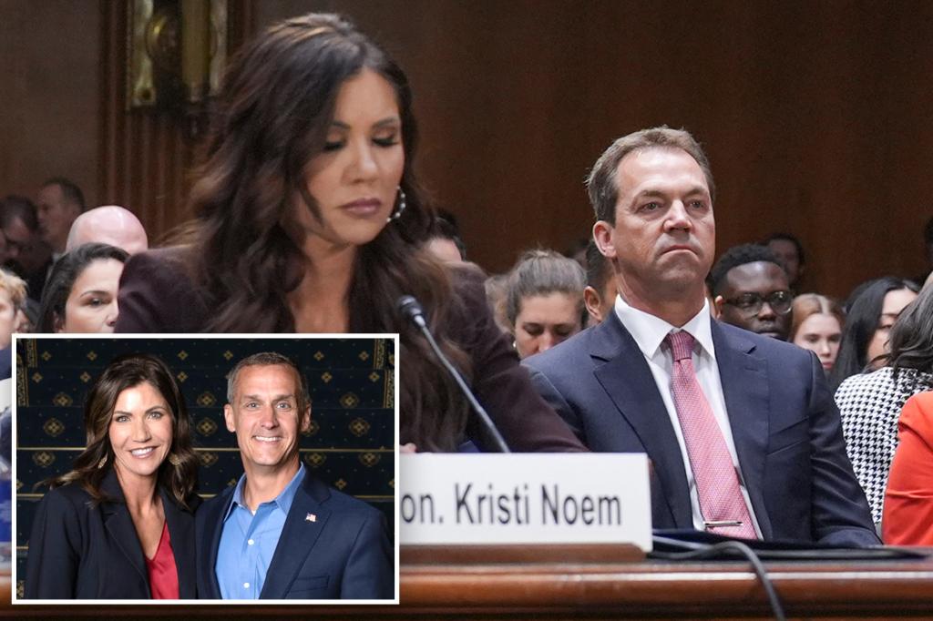 Corey, identified as Kristi Noem’s supposed partner, has publicly