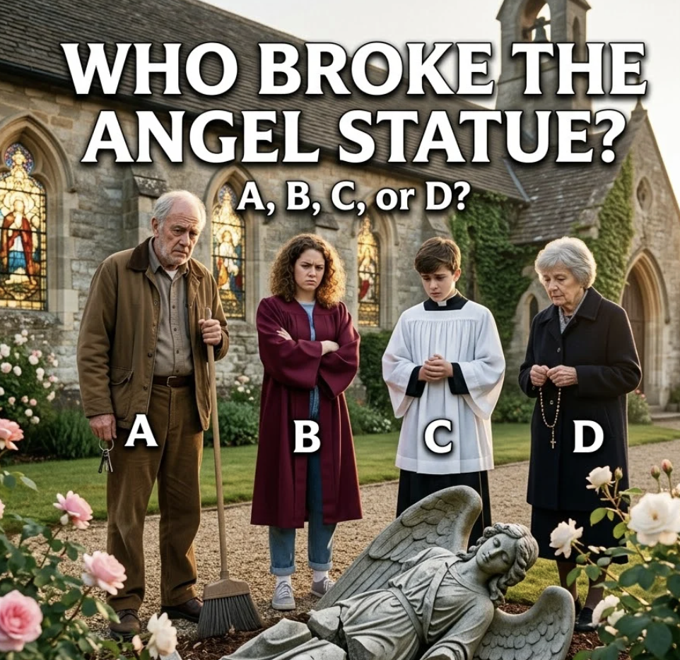 🕵️ WHO BROKE THE ANGEL STATUE IN THE CHURCH GARDEN?