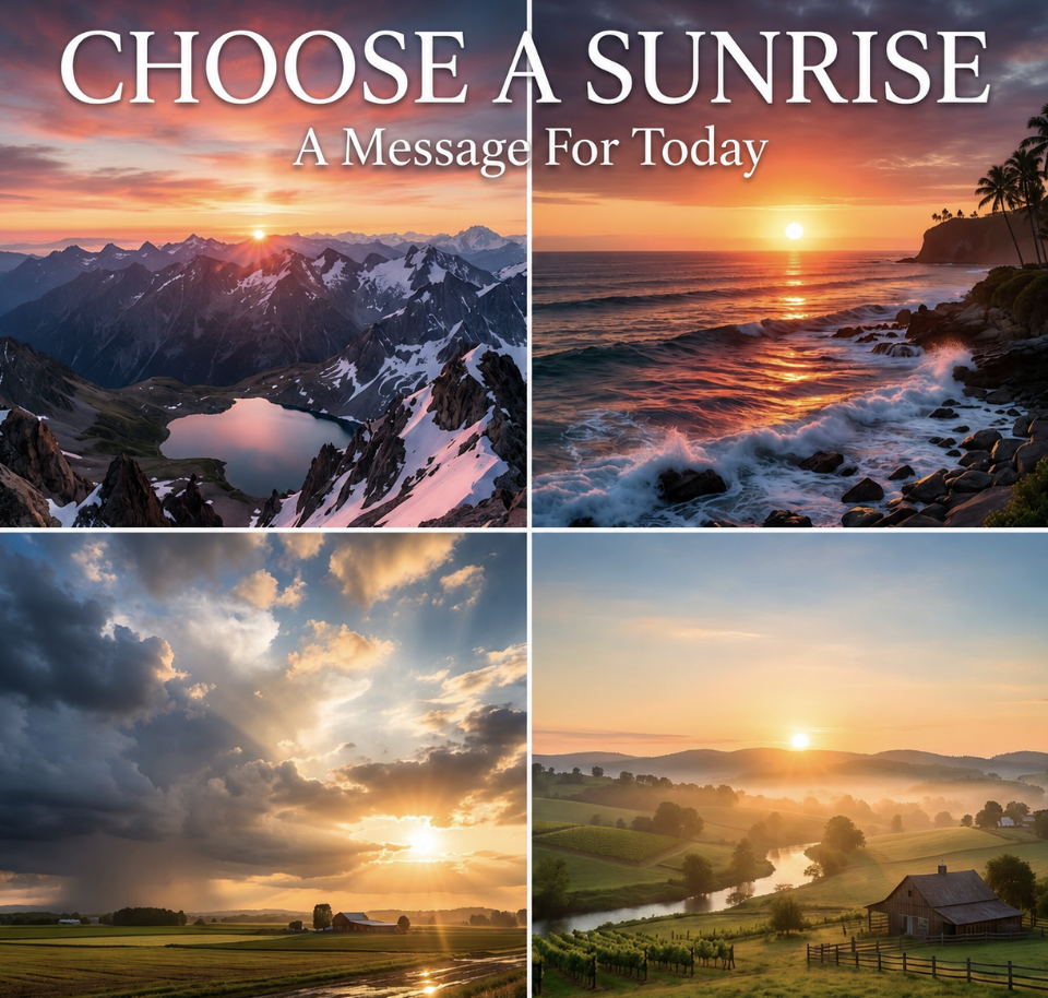 🌅 CHOOSE A SUNRISE AND RECEIVE A MESSAGE FOR TODAY