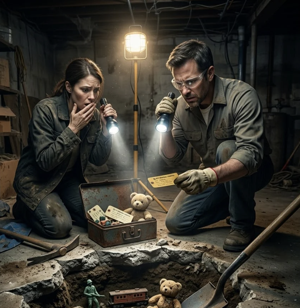 MY SISTER WAS TERRIFIED OF THE BASEMENT EVEN THOUGH SHE HAD NEVER BEEN INSIDE — AFTER OUR FATHER DIED, WE FOUND HER NAME BENEATH THE CONCRETE FLOOR