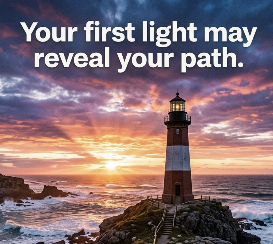 THE FIRST LIGHT YOU CHOOSE MAY REVEAL THE HOPE YOU’RE HOLDING ON TO
