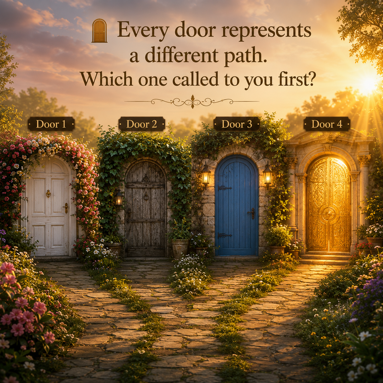 Every Door Represents A Different Path — Which One Called To You First?