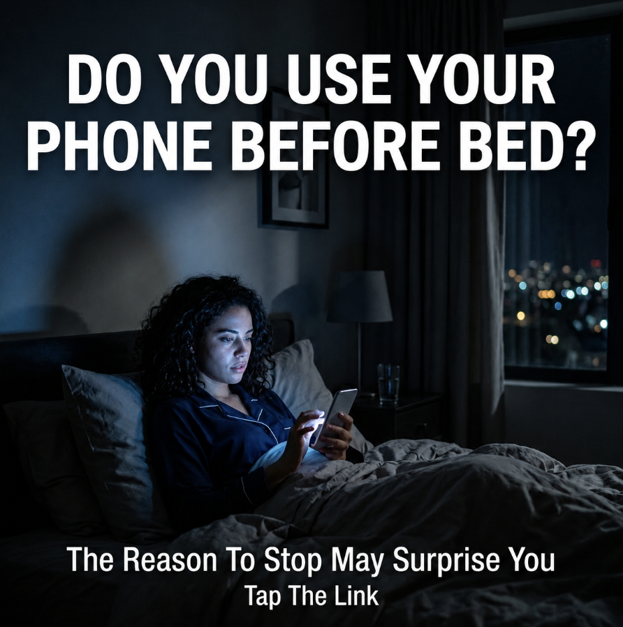 📱 Do you hold your phone every night before sleeping, especially when you already feel uneasy?