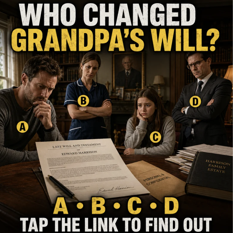 🕵️ Who Changed Grandpa’s Will The Night Before He Died?