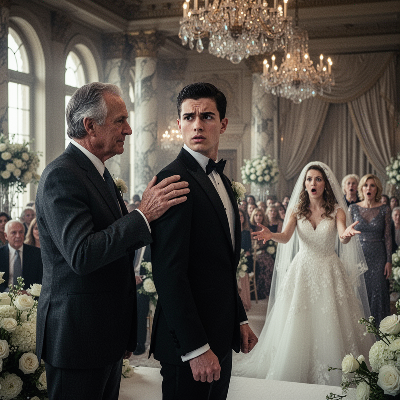 On my wedding day, my fiancée’s family publicly mocked my humble father in front of 500 guests, declaring, “That’s not a father—that’s trash.” The sting deepened when my fiancée laughed alongside t…