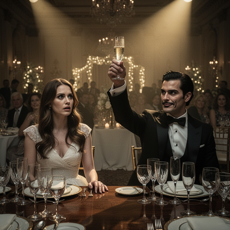 At my wedding reception, I caught my brother, Marcus, slyly dropping something into my champagne flute. Instead of panicking, I silently swapped my glass with his, just before he raised it with a smirk and declared, “Congratulations, little sister. My surprise is coming soon.”