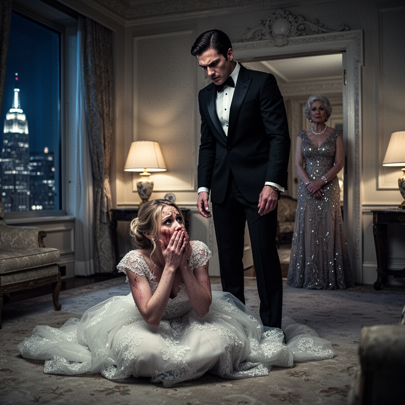 On her wedding night, Amelia’s joyous scream turned to terror, prompting her new mother-in-law, Eleanor, to burst into the room where she found Amelia trembling on the floor, while her husband, Robert, whispered chillingly, “She has to pay.”