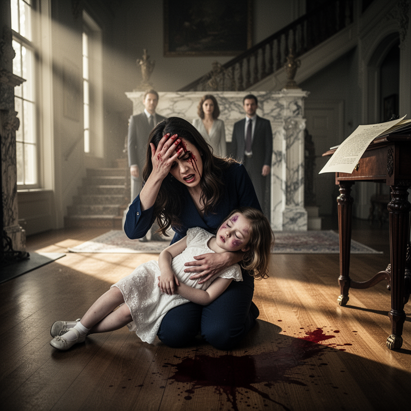 My mother screamed at me as blood dripped onto the floor, and my 7-year-old daughter begged them to stop. When my father threw her against the wall, everything in me broke, but they didn’t know what I had prepared three months prior.
