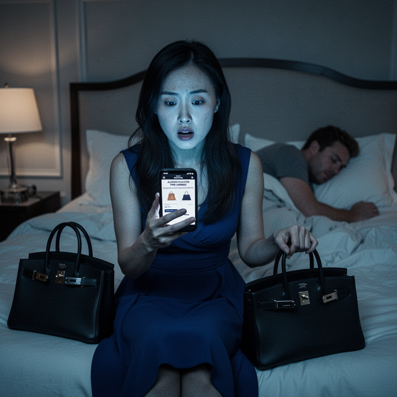 My husband was always notoriously frugal, so when he gifted me an authentic Birkin bag at my 35th birthday party, I was shocked—but when I finally learned the real reason behind his sudden generosity, my face went pale, and I immediately reached for my phone.