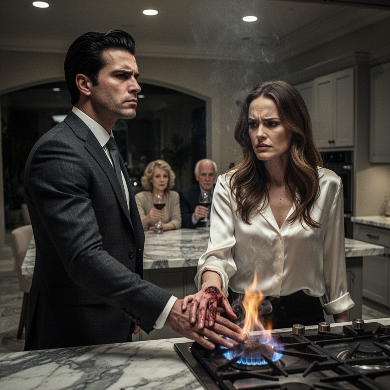 After spending three hours preparing a $75 prime ribeye dinner for her husband Dominic and his visiting parents, Clara watched in horror as a single burnt edge on the meat triggered a brutal act of…