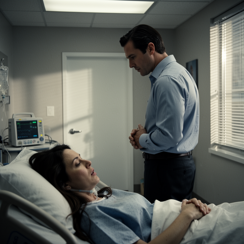 My husband came to the hospital every day for six months, crying by my bedside, a picture of devotion; but on the day I finally awoke from my coma, I heard him whisper chilling words to another woman that shattered my world.