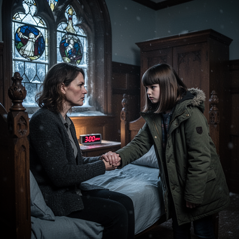 During a freezing winter break at a centuries-old Gothic boarding school in Massachusetts, thirteen-year-old Emma abruptly wakes up at 3:00 AM, presses her fingernails hard into the wrist of her mo…