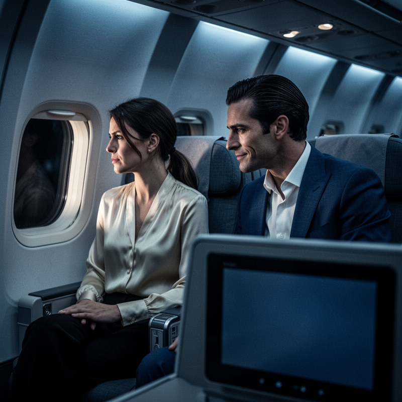 My billionaire ex-husband, Alexander, booked the seat next to me on a flight from Miami to New York, clearly intending to humiliate me during the entire five-hour journey.