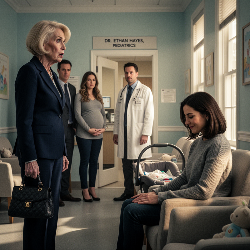 One year after my divorce, my ex-mother-in-law saw me at the clinic and gloated, “My son did well to leave you; now he has a daughter with your old best friend.” I just smiled and asked, “You think…