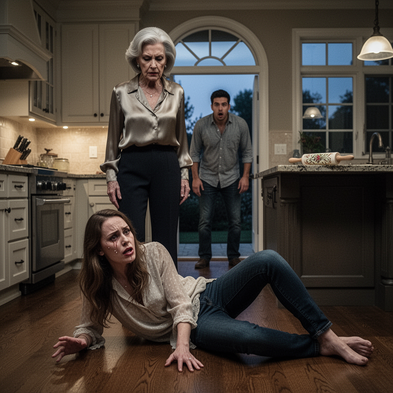 “Just leave her there – she deserves it.” My mother-in-law shattered my leg with a rolling pin right in front of my husband – but three days later, the hospital set a trap exposing all the lies they had built their lives upon.