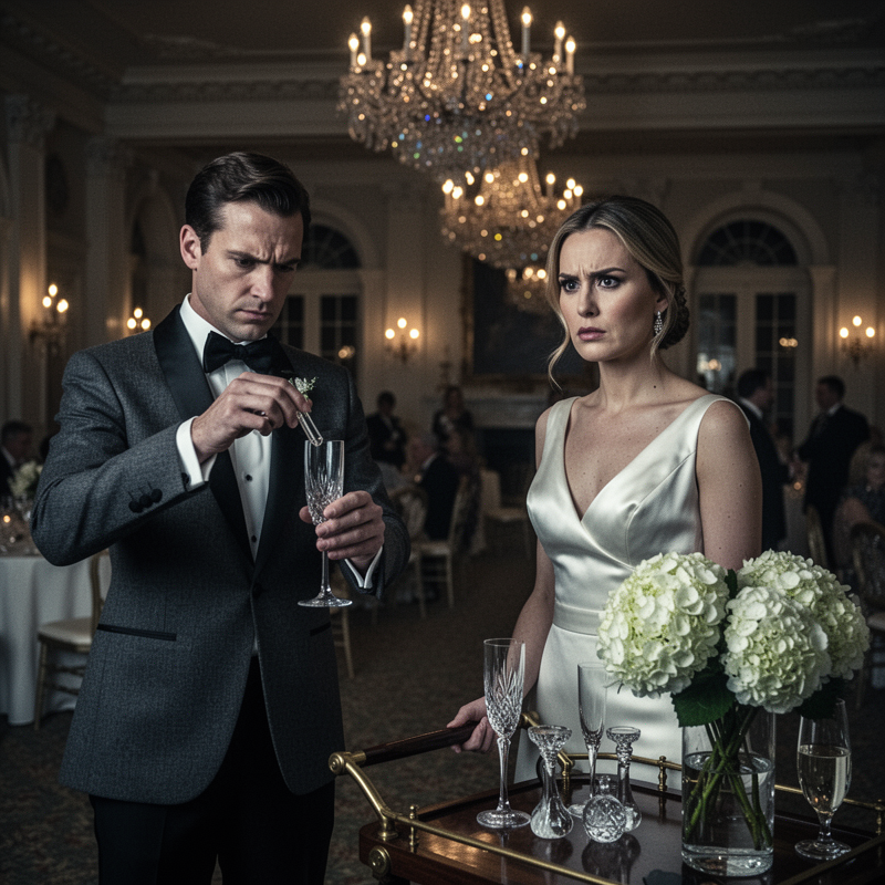 At my wedding reception in Newport, Rhode Island, I caught my own brother slipping something into my champagne flute when he thought nobody was watching. Instead of screaming or making a scene in f…