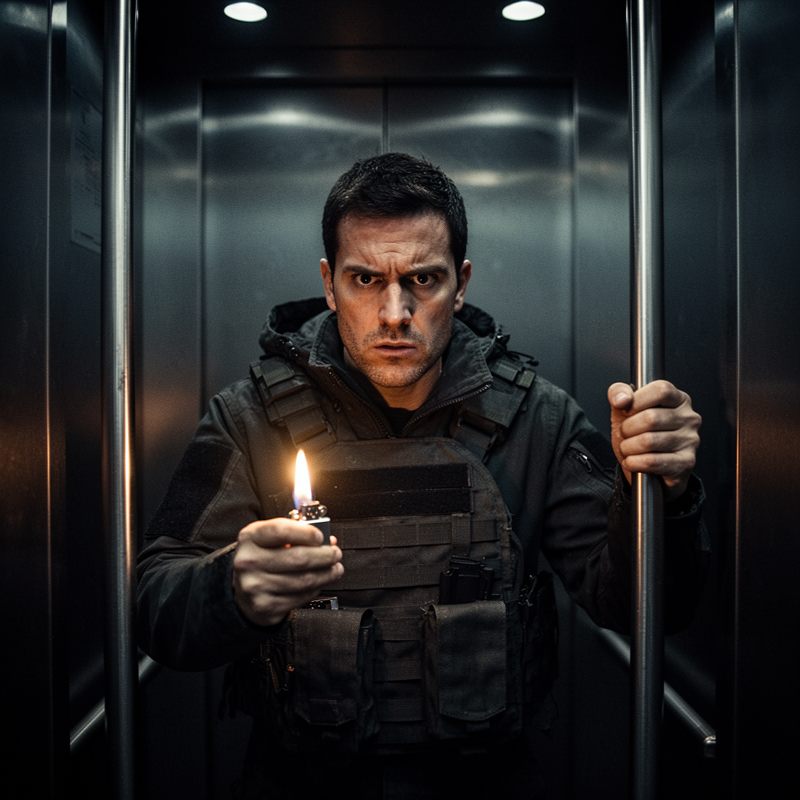“Let him find his own way down,” my cousin sneered, pulling the master circuit breaker for the private elevator of the Manhattan penthouse just as I stepped inside, plunging the car into pitch dark…
