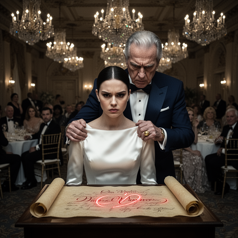 On her wedding day, bride Clara Vance stood before a hundred elite guests in Manhattan’s historic Plaza Hotel, only for her billionaire father-in-law, Richard Vance, to violently shove her face dir…